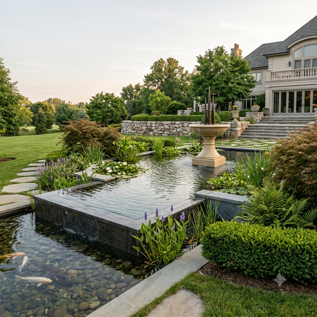 Luxury Fountains, Ponds, and Water Gardens