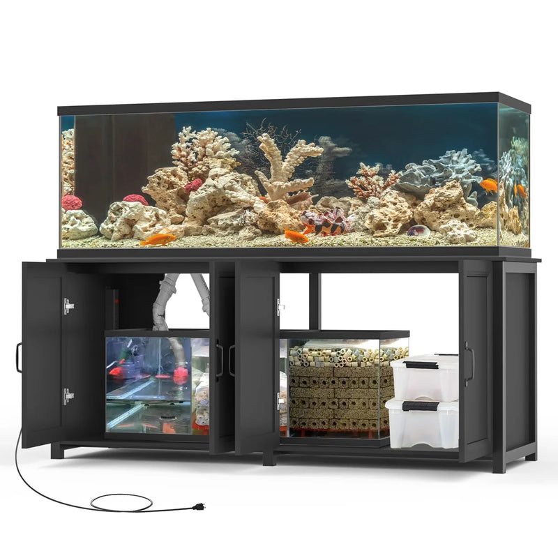 72" x 24" Heavy-Duty Aquarium Stand (125–200 Gallon, 2,200 lb Capacity)